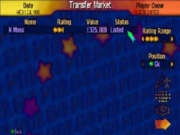 Premier Manager 64 (Europe) screen shot game playing